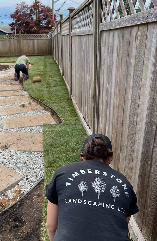 Laying Sod | Timberstone Landscaping